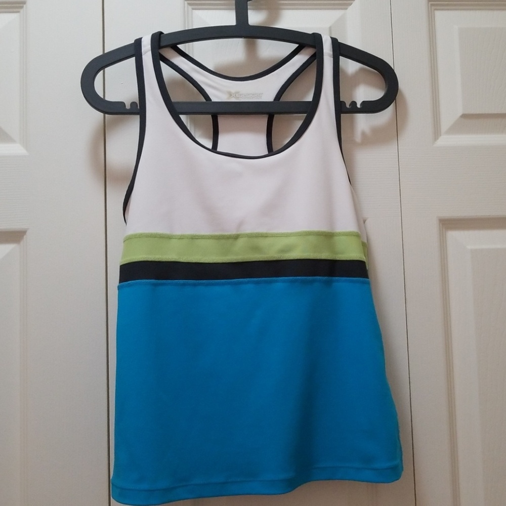 Xersion Color Blocked Workout Top